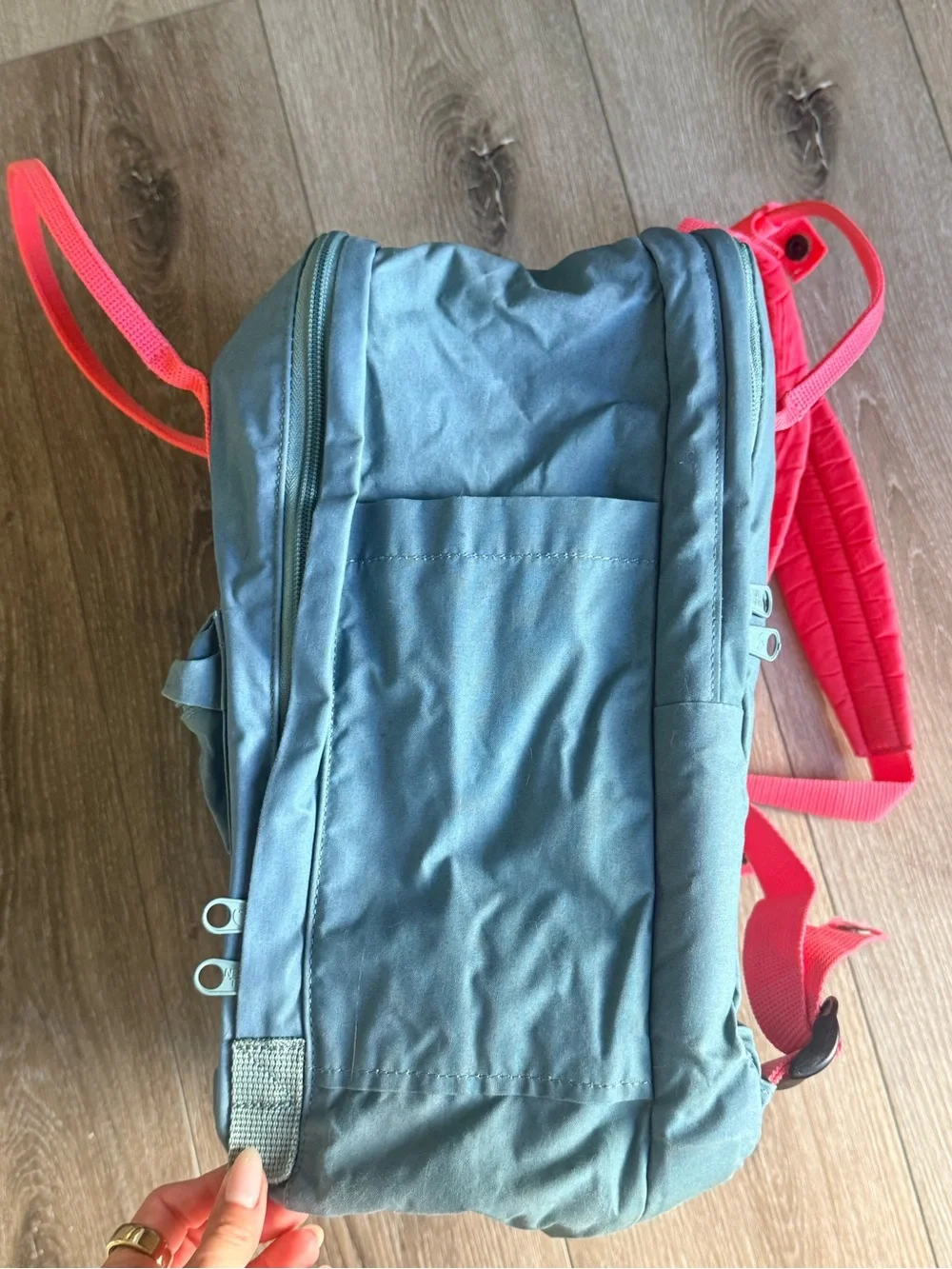 Fjällräven Kånken Laptop 15 Backpack Teal Turquoise Coral Pink